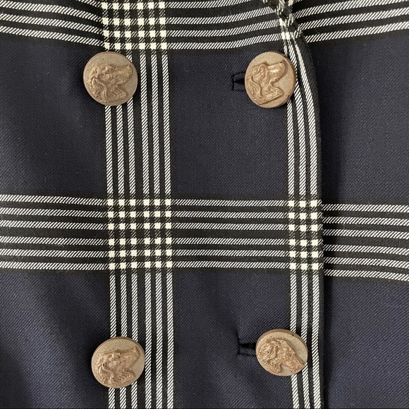 Lela Rose Plaid Stretch Wool Jacket & Pants Set - Picture 15 of 16